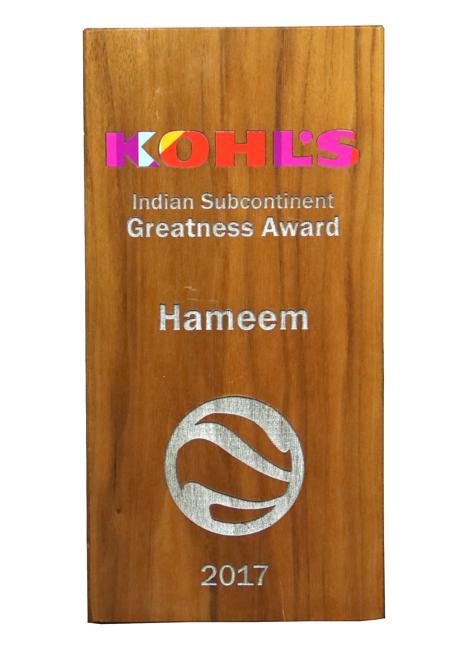 KOHL'S GREATNESS AWARD 2017